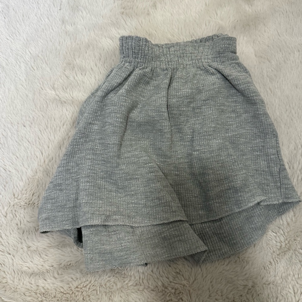 RARE Brandy Melville Grey Waffle Shorts
